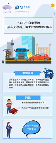 “3.15”以案說險(xiǎn)  二手車交易后，請(qǐng)關(guān)注保險(xiǎn)那些事兒