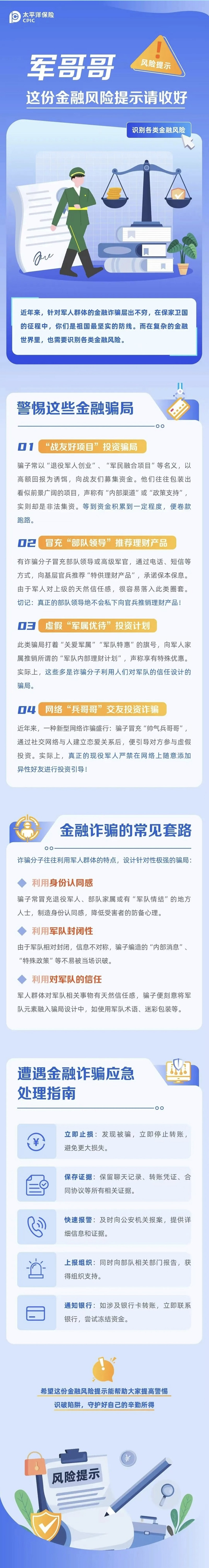 23.【風險提示】軍哥哥，這份金融風險提示請收好